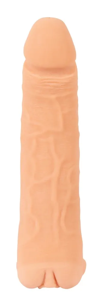 Návlek na penis a masturbátor 2 v 1 Nature Skin Large, TPE, 18,5 cm - obrázek 7