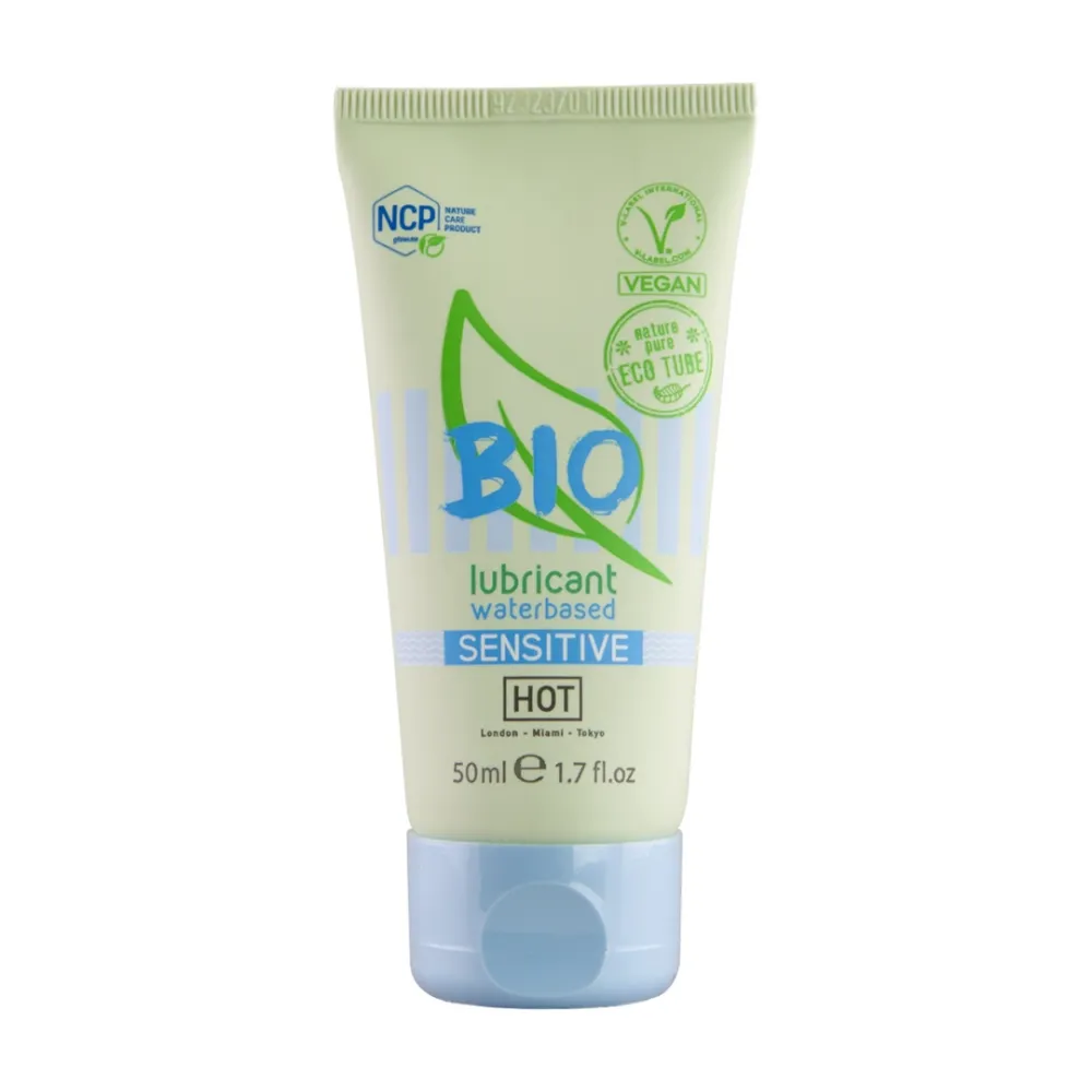 Bio lubrikační gel HOT Sensitiv s aloe vera, na vodní bázi, 50 ml