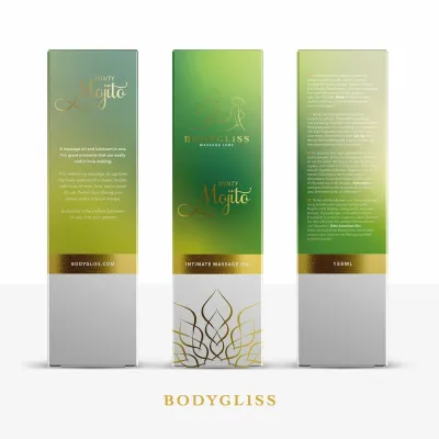 Masážní a lubrikační olej BodyGliss Minty Mojito, na silikonové bázi, 150 ml - obrázek 4