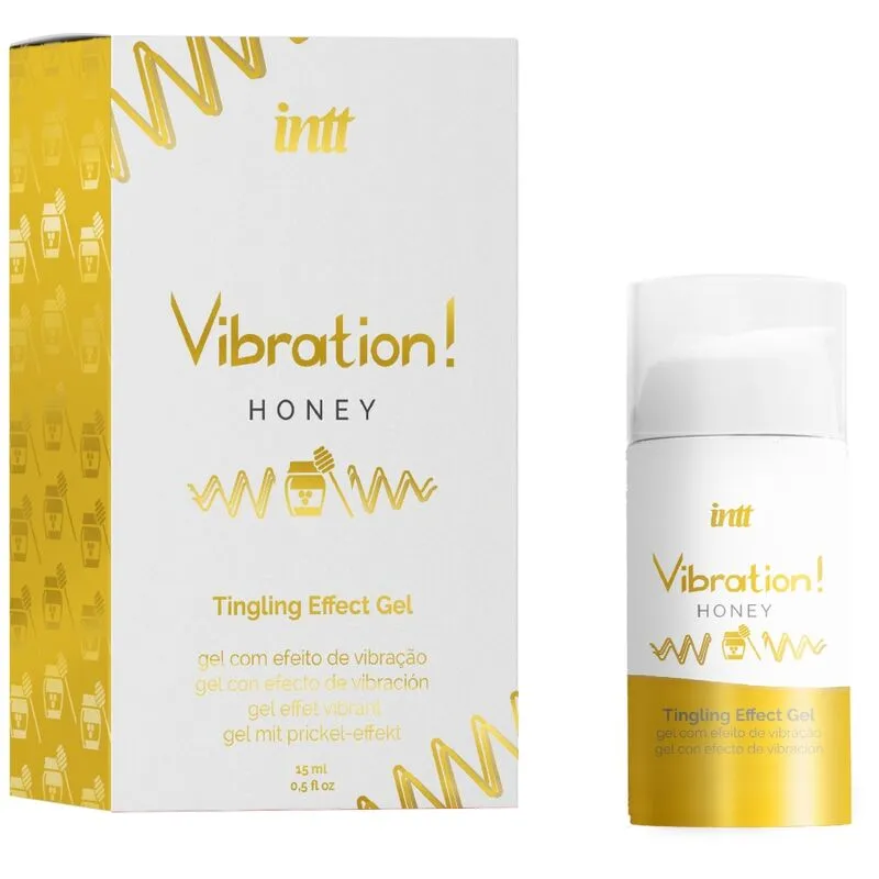 Vibrační stimulační gel INTT Vibration, med, 15 ml - obrázek 2