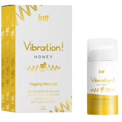 Vibrační stimulační gel INTT Vibration, med, 15 ml - obrázek 2