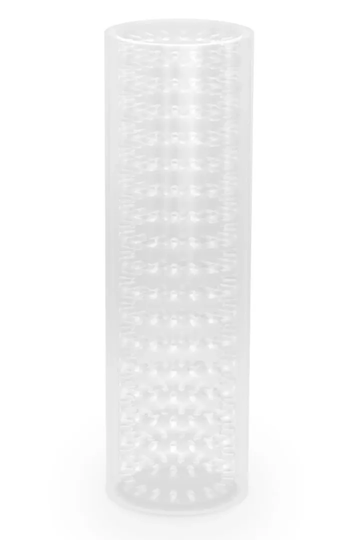 Masturbátor M FOR MEN Stroke Sleeve s výstupky, průhledný, TPE, 13,9 cm - obrázek 4