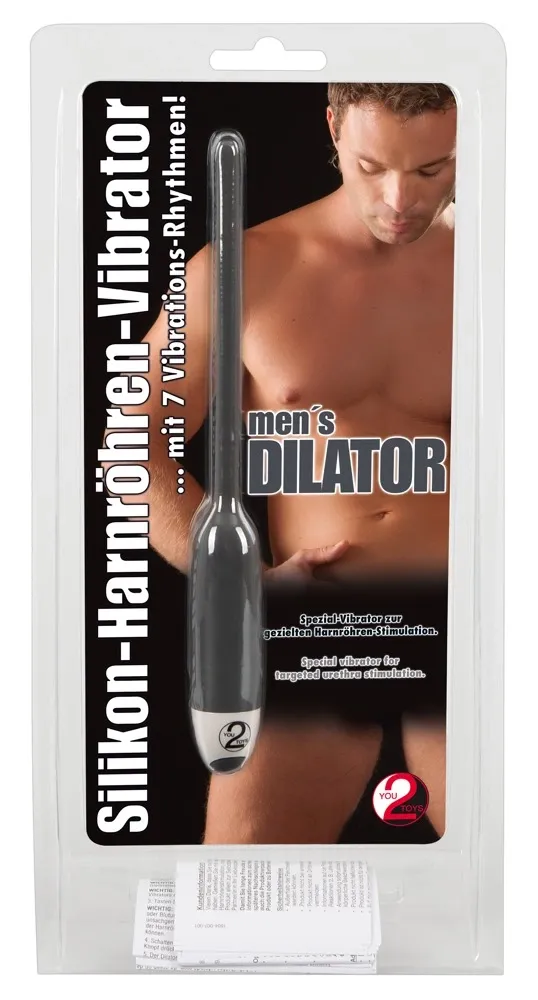 Vibrační dilatátor You2Toys, ohebný, silikon, šedý, 19 cm