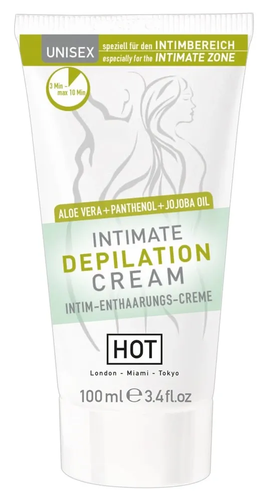 Depilační krém na intimní partie HOT s aloe a jojobou, 100 ml - obrázek 2