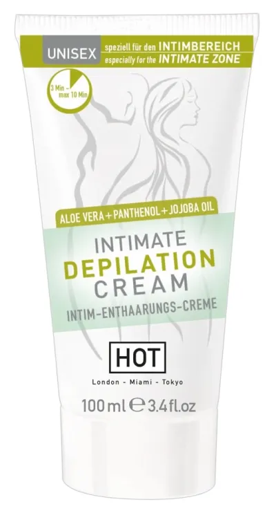 Depilační krém na intimní partie HOT s aloe a jojobou, 100 ml - obrázek 2