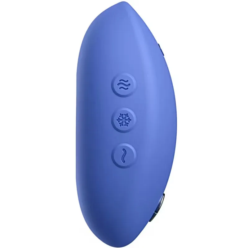 Hřejivý a chladivý vibrátor We-Vibe Temp, levandulově modrý - obrázek 5