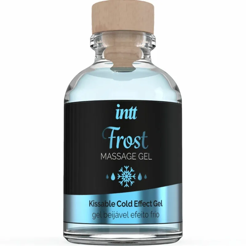 Chladivý masážní gel INTT Frost s příchutí máty, 30 ml