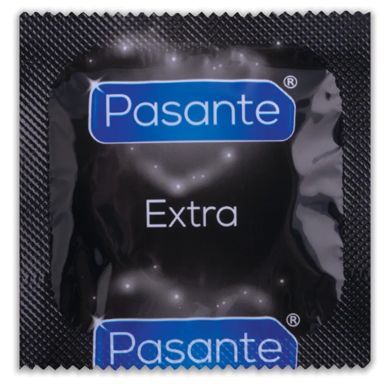 Extra silné kondomy Pasante Extra s lubrikací navíc, 3 ks - obrázek 3