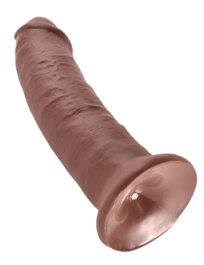 Realistické dildo King Cock s přísavkou, 22,9 cm, hnědé - obrázek 5