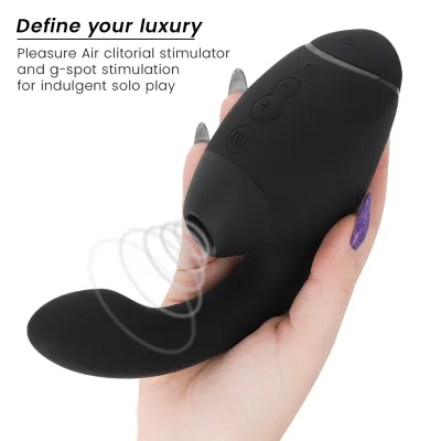 Rabbit vibrátor s tlakovým stimulátorem klitorisu Womanizer Duo Next, černý - obrázek 3