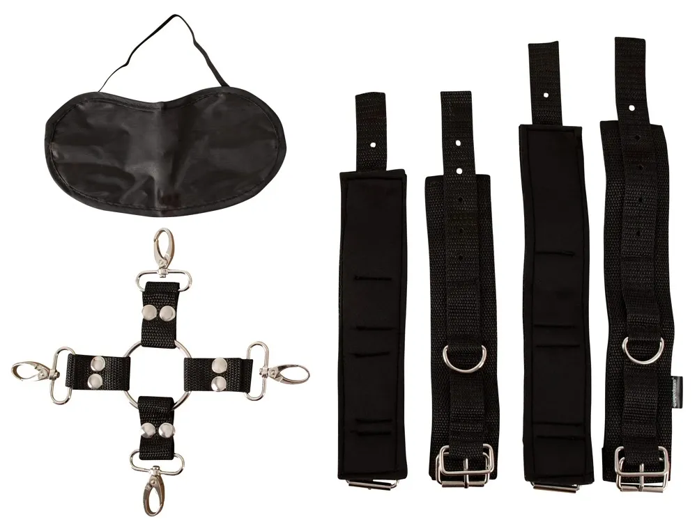 Pouta na ruce a nohy Fetish Fantasy Series Heavy-Duty Hogtie Kit, černá - obrázek 7