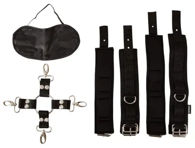 Pouta na ruce a nohy Fetish Fantasy Series Heavy-Duty Hogtie Kit, černá - obrázek 7