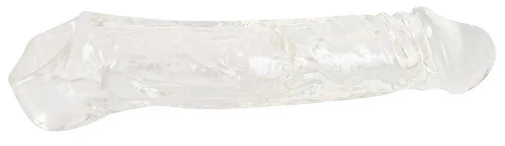 Crystal Clear RC vibrační prodlužovací návlek na penis 22 cm průhledný - obrázek 4