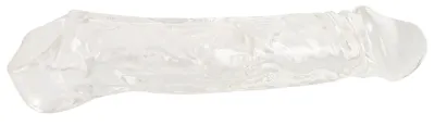 Crystal Clear RC vibrační prodlužovací návlek na penis 22 cm průhledný - obrázek 4