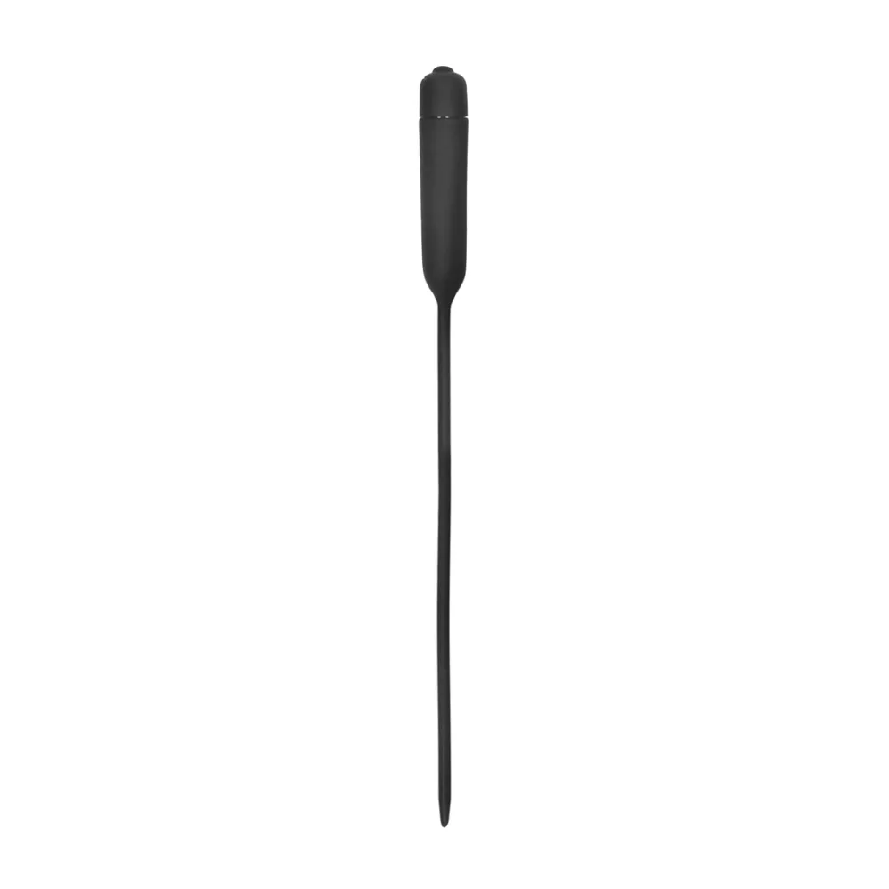 Vibrační dilatátor do močové trubice Ouch! Extra Long, silikonový, černý - obrázek 5