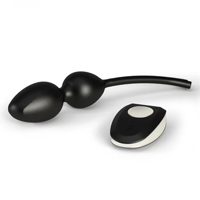 Posilovač pánevního dna Mystim Jane Untamed, vibrace a e-stim, černý, 20,8 cm