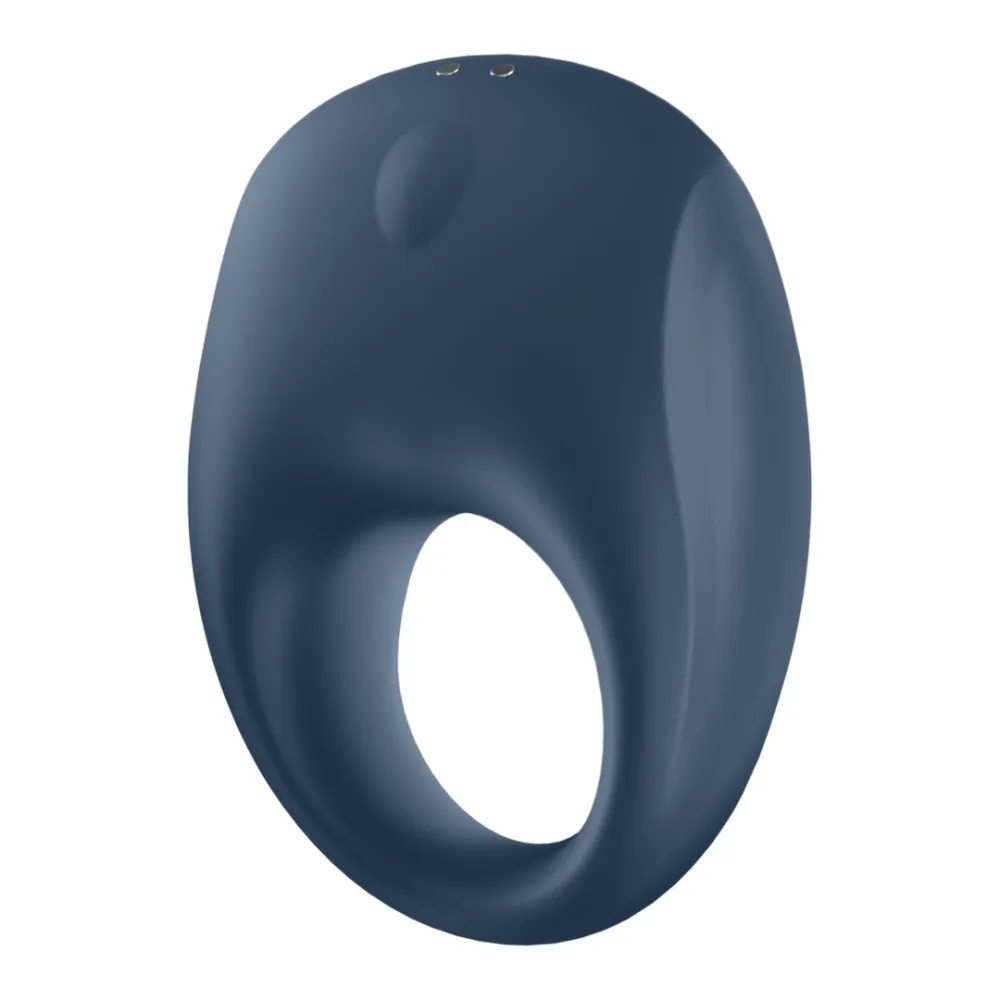 Vibrační erekční kroužek Satisfyer Strong One, ovládání aplikací, modrý - obrázek 2