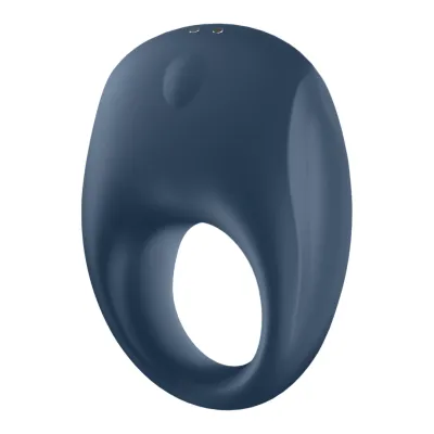 Vibrační erekční kroužek Satisfyer Strong One, ovládání aplikací, modrý - obrázek 2