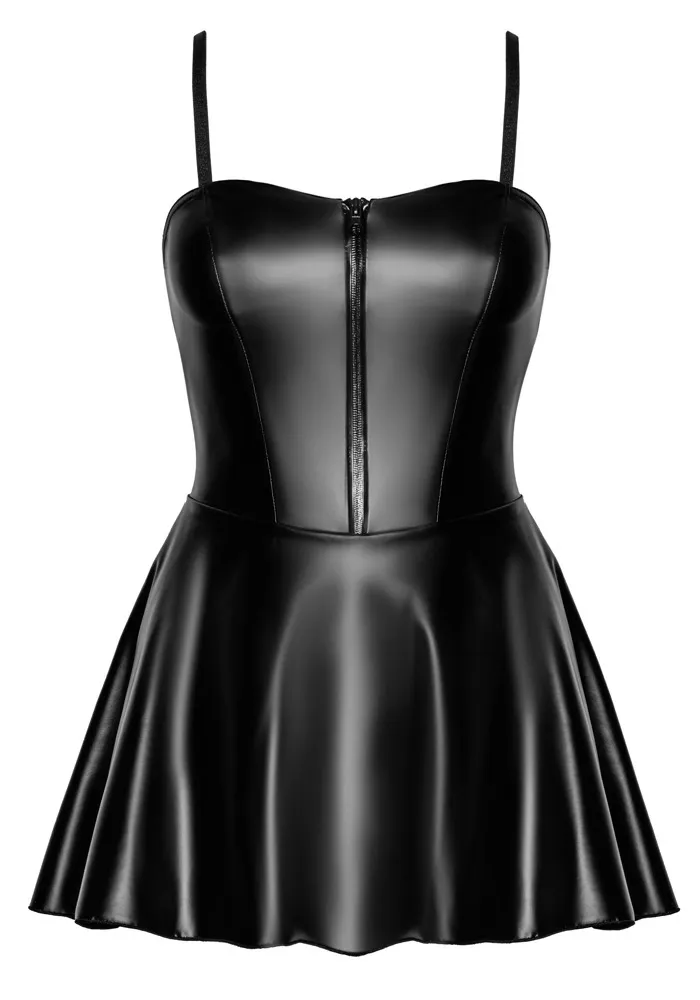 Mini šaty Noir Handmade Libido Tube Dress, powerwetlook, černé, S - obrázek 5