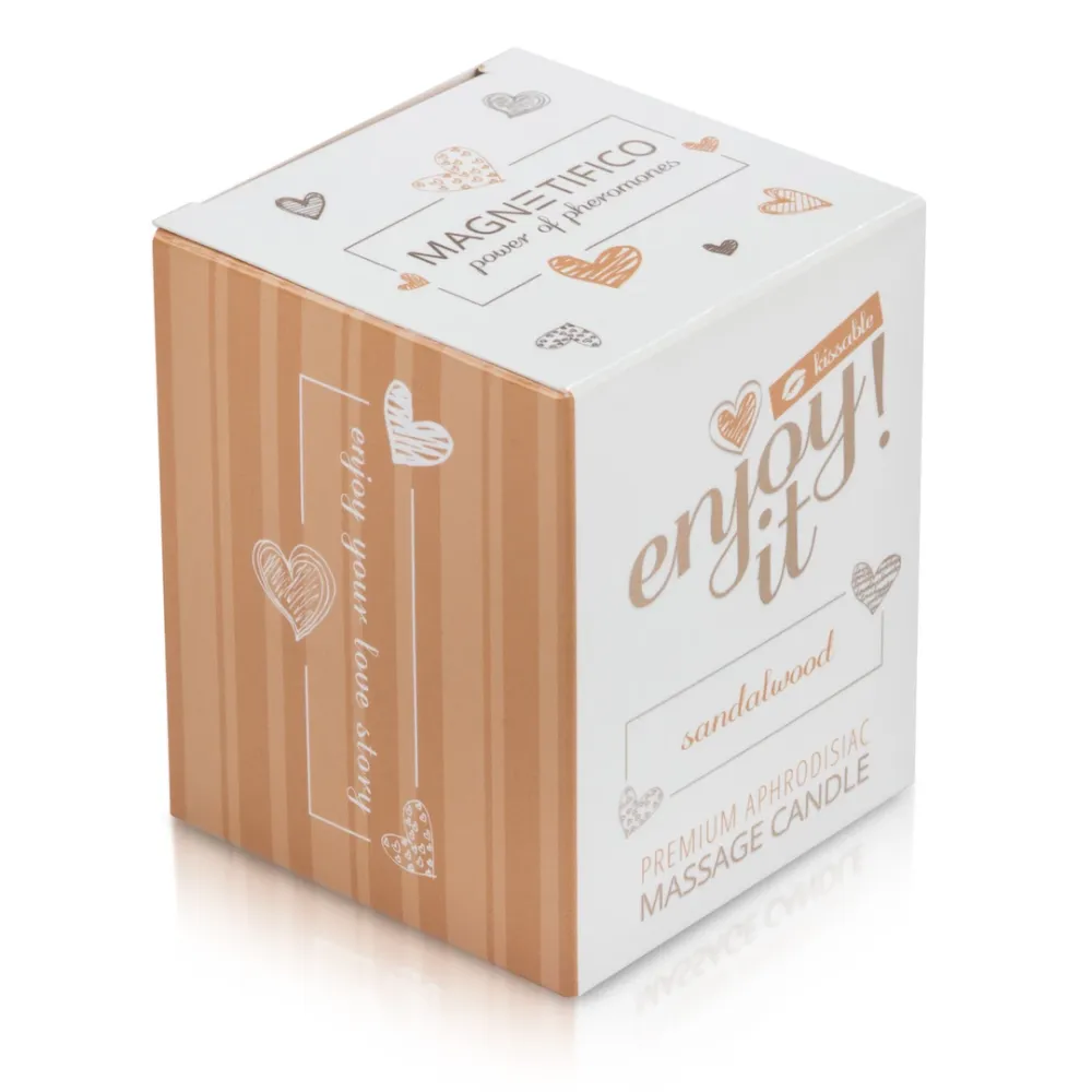 Masážní svíčka Magnetifico Sandalwood s feromony, santalové dřevo, 70 ml - obrázek 5