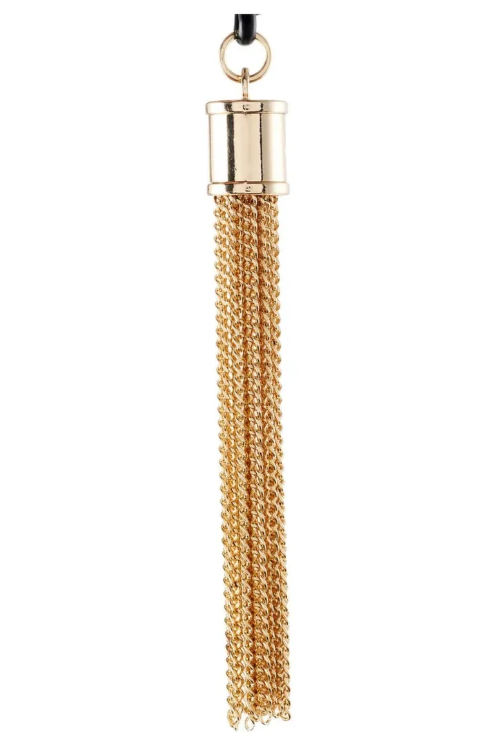 Nastavitelné svorky na bradavky Guilty Pleasure Tassel Tease se zlatými řetízky - obrázek 3