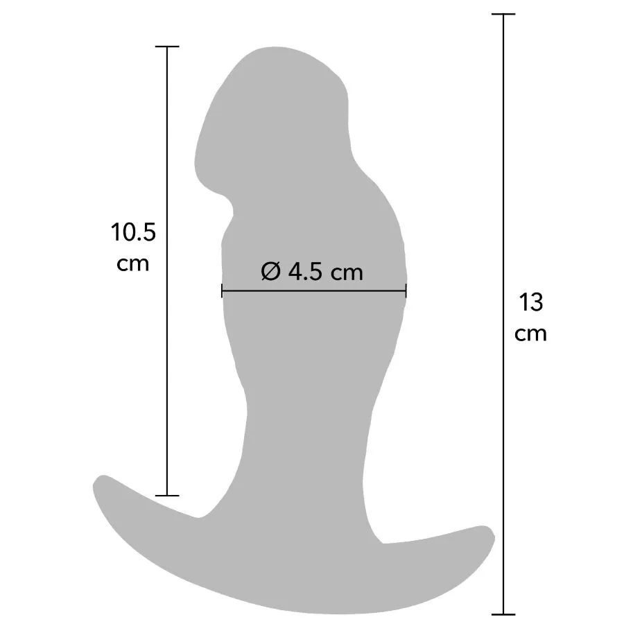 Realistický anální kolík Hidden Desire Inferno, černý, 13 cm - obrázek 5