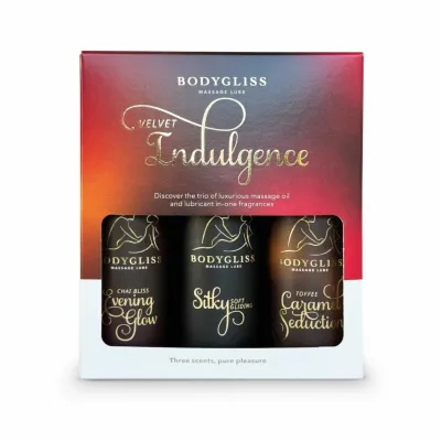 Sada lubrikačních gelů BodyGliss Travel Edition Velvet Indulgence, 3 × 30 ml