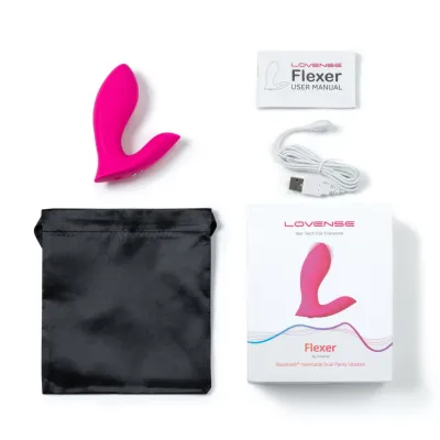 Nositelný vibrátor Lovense Flexer ovládaný aplikací, silikon, růžový - obrázek 10