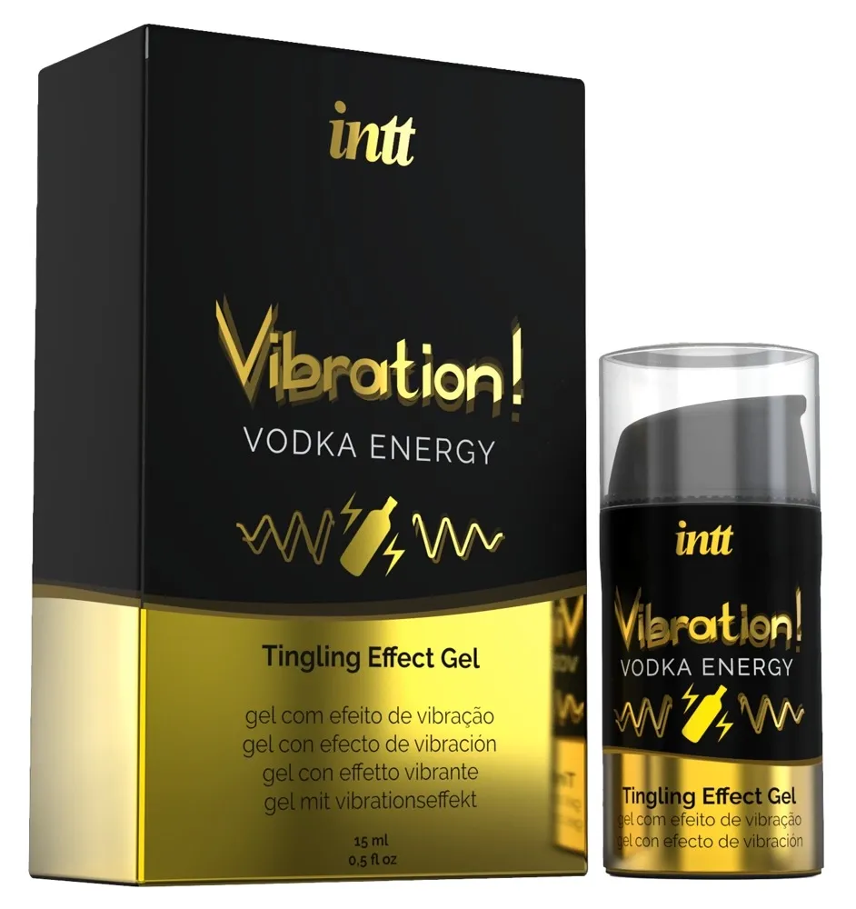 Vibrační stimulační gel INTT Vibration, vodka, 15 ml - obrázek 3