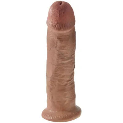 Realistické dildo King Cock s přísavkou, 24 cm, karamelové - obrázek 3
