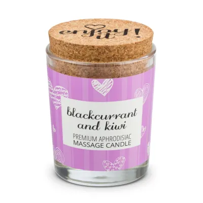 Masážní svíčka Magnetifico Intimate Candle s feromony, černý rybíz a kiwi, 70 ml - obrázek 3