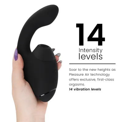 Rabbit vibrátor s tlakovým stimulátorem klitorisu Womanizer Duo Next, černý - obrázek 5
