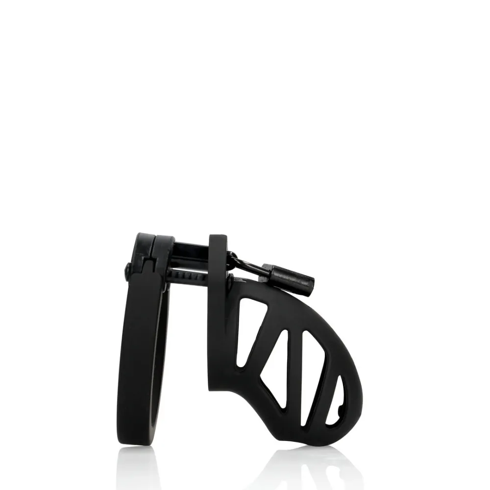 Silikonová klec cudnosti ManCage Model 23, 6,5 cm, nastavitelná, černá - obrázek 4