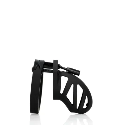 Silikonová klec cudnosti ManCage Model 23, 6,5 cm, nastavitelná, černá - obrázek 4