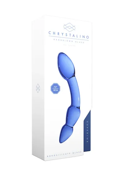 Skleněné dildo Shots Superior Glass, borosilikátové sklo, průhledné, 19 cm - obrázek 2