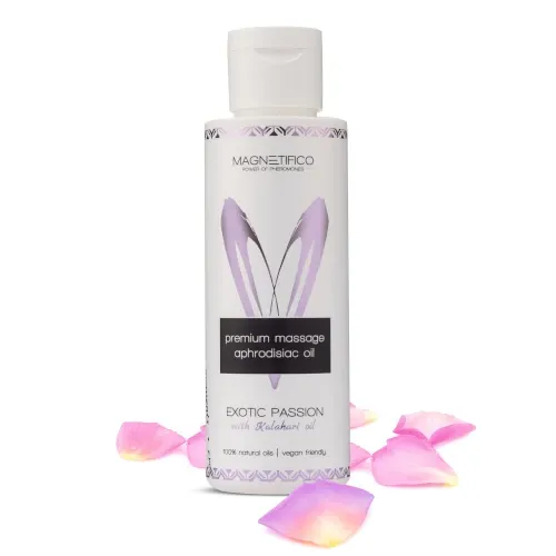 Masážní olej Magnetifico Exotic Passion z rostlinných olejů, 100 ml