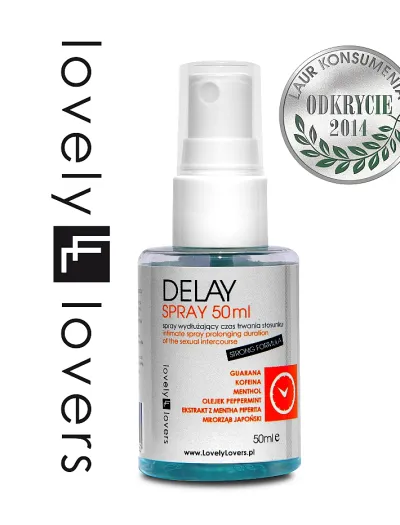 Sprej na oddálení ejakulace Lovely Lovers Delay Spray, s guaranou a kofeinem, 50 ml