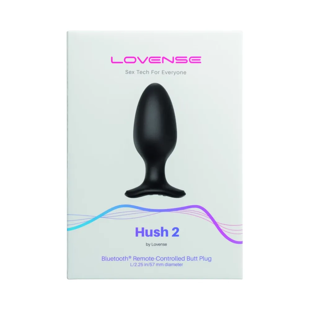 Vibrační anální kolík Lovense Hush 2 L ovládaný aplikací, 57 mm, silikon, černý - obrázek 7