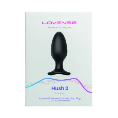 Vibrační anální kolík Lovense Hush 2 L ovládaný aplikací, 57 mm, silikon, černý - obrázek 7