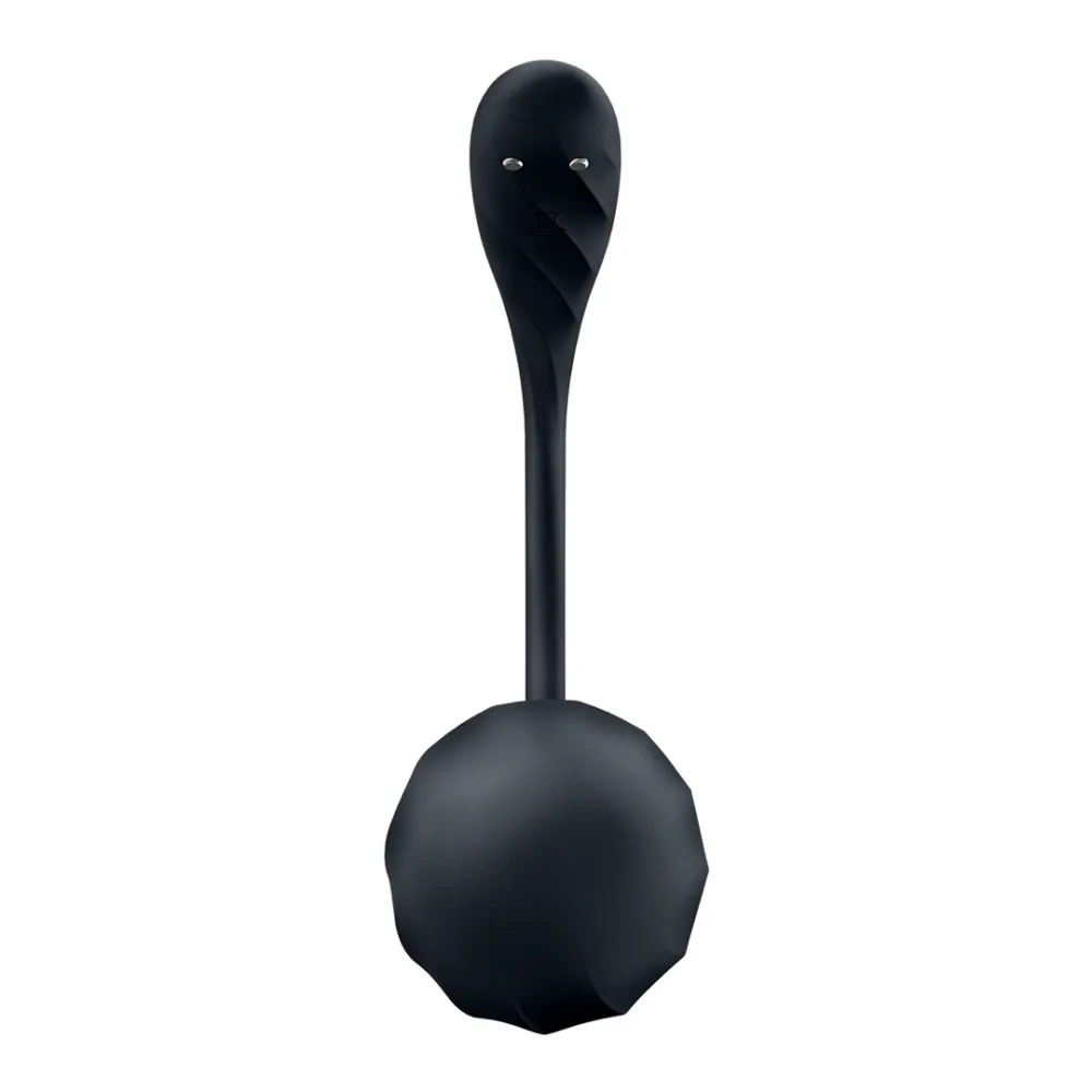 Nositelný vibrátor na bod G Satisfyer Ribbed Petal s ovladačem a aplikací, černý - obrázek 3