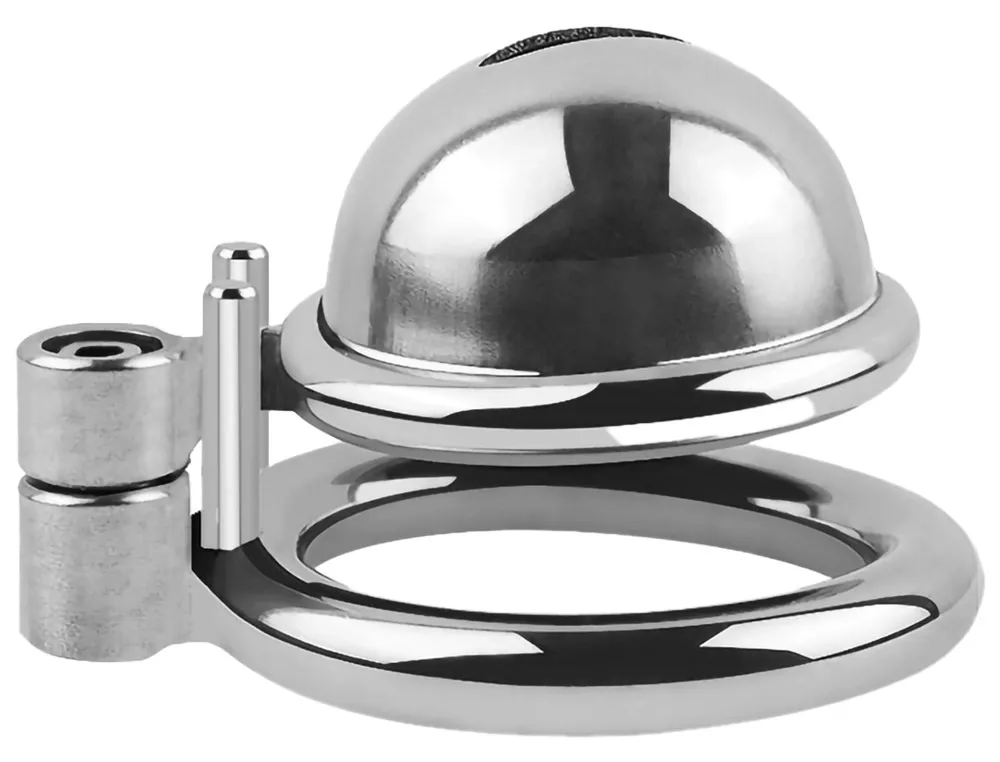 Kovová klec cudnosti Fetish Collection Mini Cock Cage se 3 kroužky, stříbrná, 4,3 cm - obrázek 3