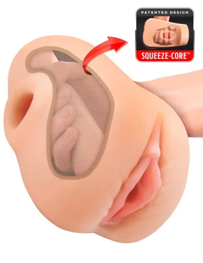 Umělá vagína PDX Plus Pussy Pounder Squeeze Stroker, 18 cm - obrázek 4