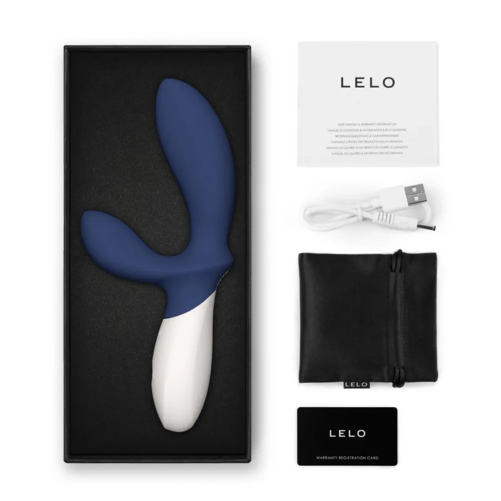Stimulátor prostaty LELO Loki Wave 2 s pohybem WaveMotion, modrý - obrázek 4