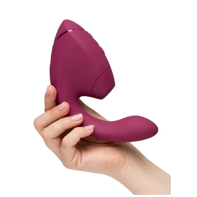 Rabbit vibrátor s tlakovým stimulátorem klitorisu Womanizer Duo Next, tmavě růžový - obrázek 2