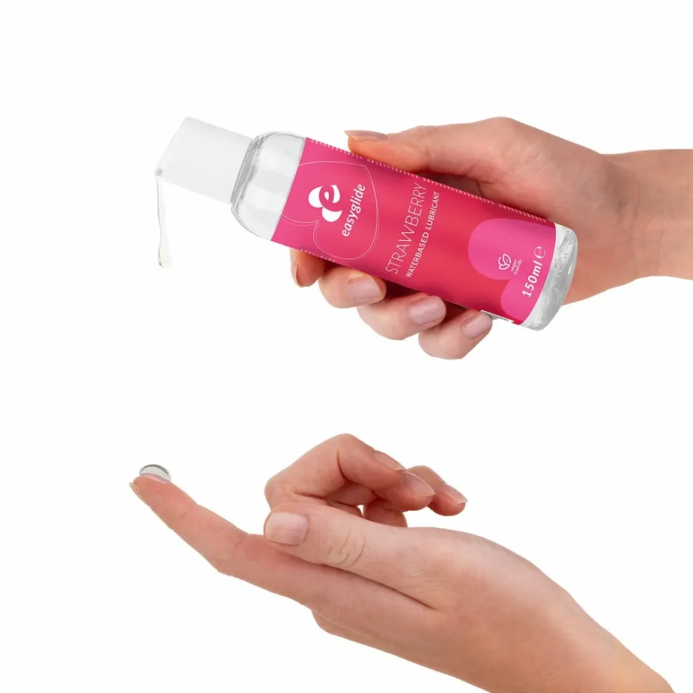 Lubrikační gel EasyGlide Strawberry s příchutí jahody, na vodní bázi, 150 ml - obrázek 9
