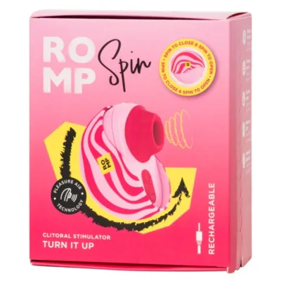 Tlakový stimulátor klitorisu ROMP Spin s otočným krytem, růžový - obrázek 9