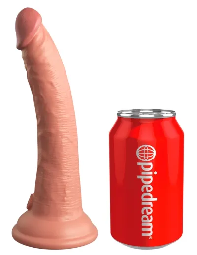 Realistické silikonové dildo King Cock Elite s přísavkou, 17,8 cm, světlé - obrázek 2