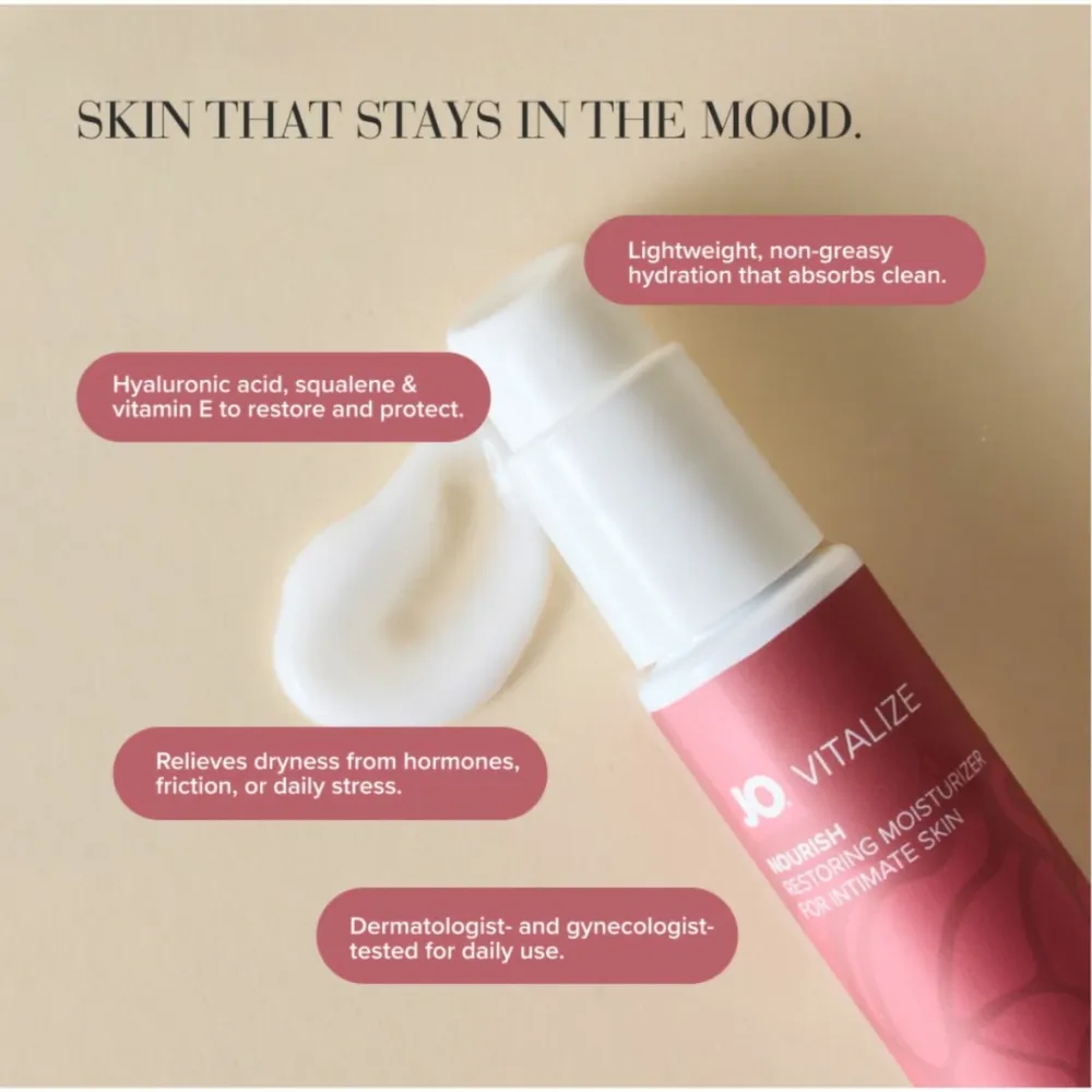 Hydratační intimní krém JO Vitalize Nourish, bez parfemace, 60 ml - obrázek 2