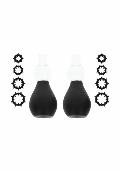 Přísavky na bradavky TABOOM Nipple Enlargers s 8 kroužky, průhledné - obrázek 6
