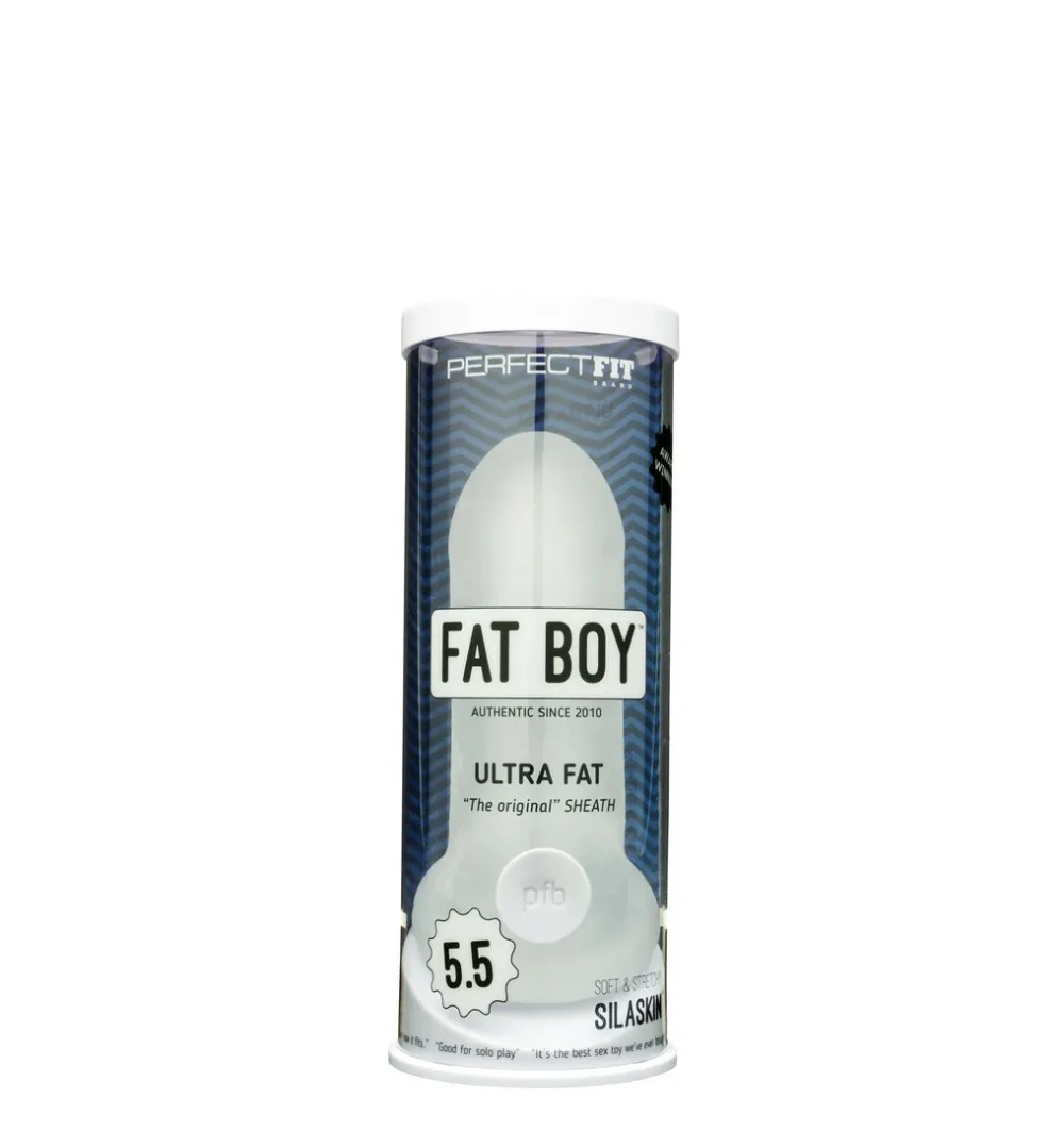 Návlek na penis Perfect Fit Fat Boy Ultra Fat Sheath, 14 cm, transparentní - obrázek 2